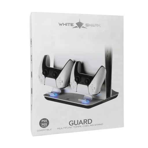 White Shark PS5-05102V2 Guard-2 PS5 chladiaci stojan a nabíjacia dokovacia stanica - 9