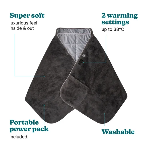 Homedics HCM-SWL100 Cosy vezeték nélküli melegítő vállkendő - 2