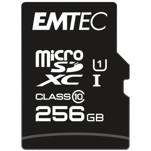 Emtec MicroSDXC 256GB UHS-I U1 EliteGold memóriakártya - 1