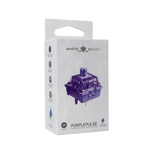 White Shark Purplepulse sada mechanických spínačov 25 ks - 5