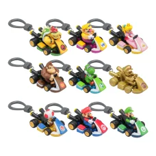 Paladone Mario Kart Backpack Buddies hátizsák díszfigura gyűjtemény, 24 db-os kijelzőcsomag