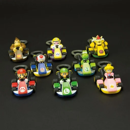 Paladone Mario Kart Backpack Buddies hátizsák díszfigura gyűjtemény, 24 db-os kijelzőcsomag - 9