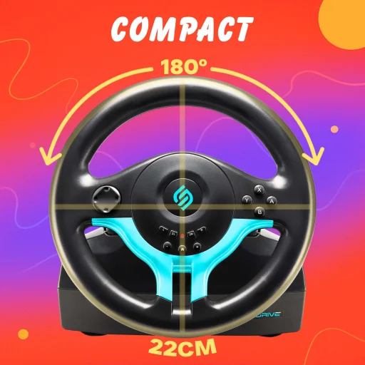 Subsonic Superdrive SV 250-S Driving Wheel Blue Edition kormány vezérlő - 7