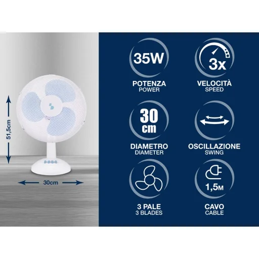 Beper P206VEN231 asztali ventilátor - 2