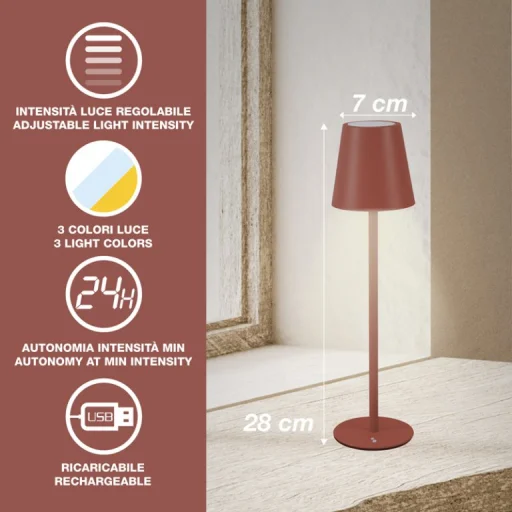 Beper P207ILI204 újratölthető asztali lámpa - 3