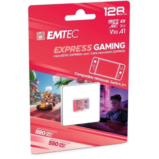 Emtec SDXC 128GB Express Gaming UHS-I V30 A1 memóriakártya - 2
