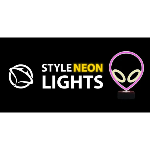 Manta SNL86PK Style Neon Lights UFO Pink dekoračná lampa - 8