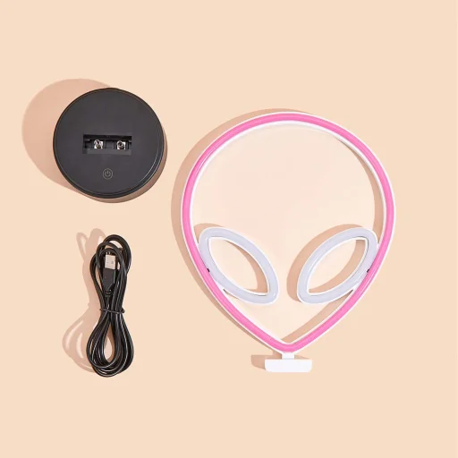 Manta SNL86PK Style Neon Lights UFO Pink dekorlámpa - 3