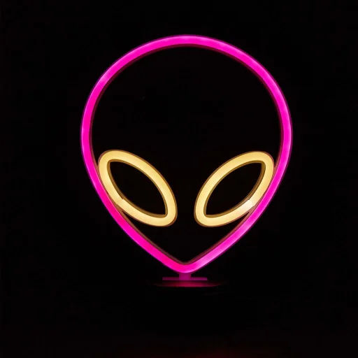 Manta SNL86PK Style Neon Lights UFO Pink dekorlámpa - 6