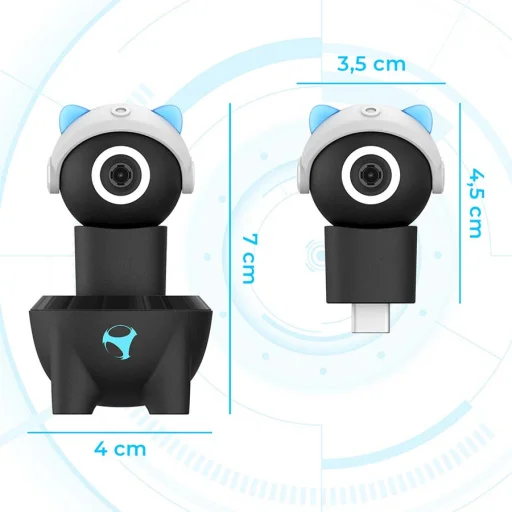 Subsonic Playcam 1080 2 v 1 HD mini kamera pre konzolu Nintendo Switch 2, svetlomodrá - 2