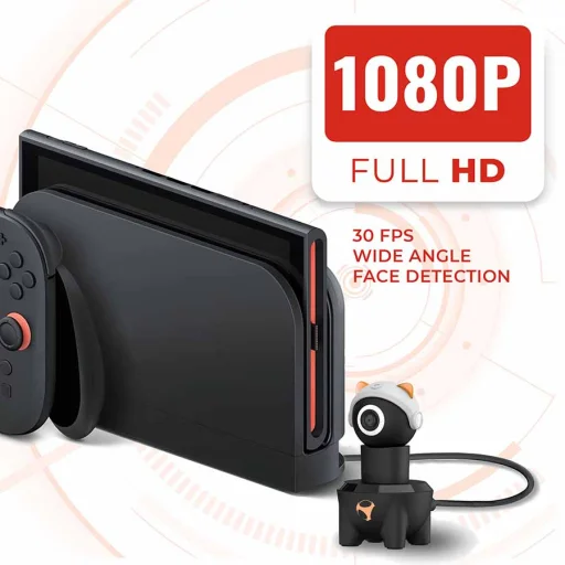 Subsonic Playcam 1080 2 v 1 HD mini kamera pre konzolu Nintendo Switch 2, červená - 3