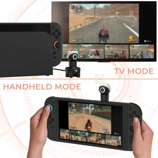 Subsonic Playcam 1080 2 v 1 HD mini kamera pre konzolu Nintendo Switch 2, červená - 4