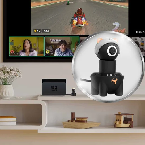 Subsonic Playcam 1080 2 v 1 HD mini kamera pre konzolu Nintendo Switch 2, červená - 7
