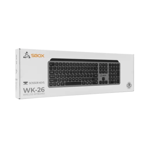 Bezdrôtová klávesnica Sbox WK-26 HR - 9