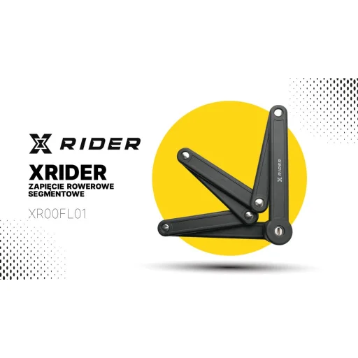XRIDER XR00FL01 segmentový skladací zámok na bicykel na rám - 8