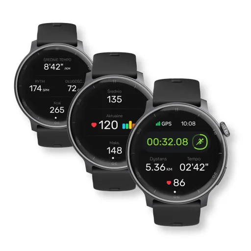 Stelio STSWA101BK Activ GPS 46 mm fekete okosóra - 5