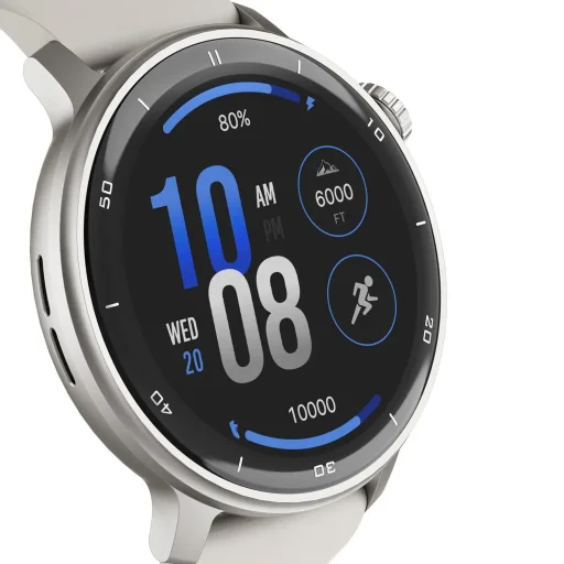 Stelio STSWA101SR Activ GPS 46 mm strieborné inteligentné hodinky - 3