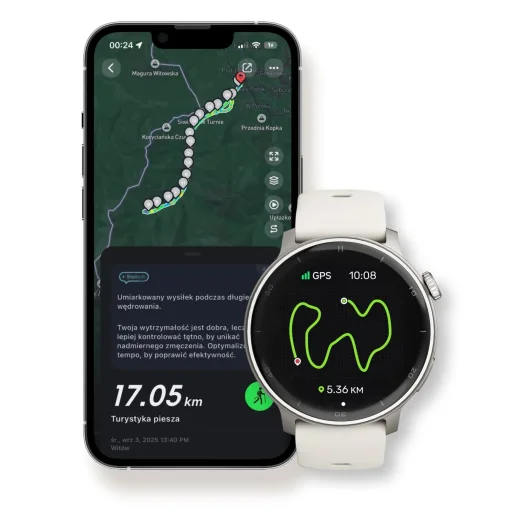 Stelio STSWA101SR Activ GPS 46 mm strieborné inteligentné hodinky - 7