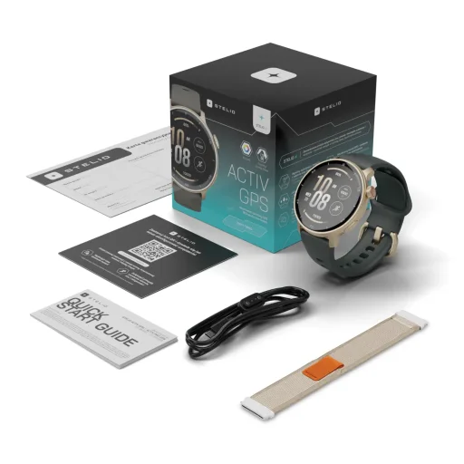 Stelio STSWA101GD Activ GPS 46 mm zlaté inteligentné hodinky - 10