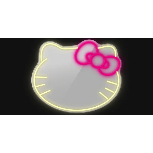 Manta MASNL129WH Style Neon Lights Cat With A Bow LED neon tükör lámpa - 5