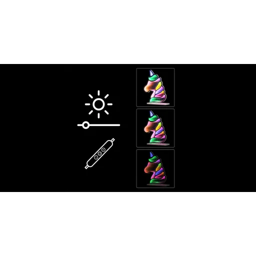 Manta MASNL134MT Style Neon Lights LED lampa Jednorožec s tunelovým efektom - 5
