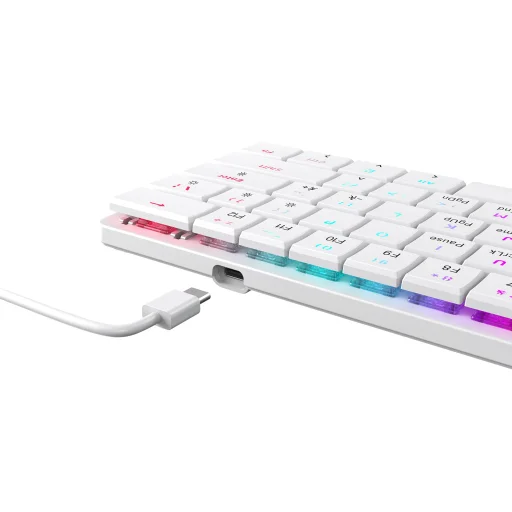 White Shark GK-006221 Nagamaki White mechanická herná klávesnica - 5