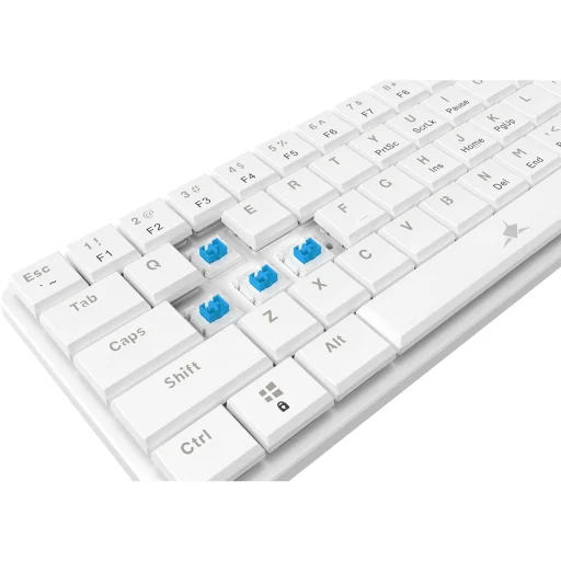 White Shark GK-006221 Nagamaki White mechanická herná klávesnica - 6