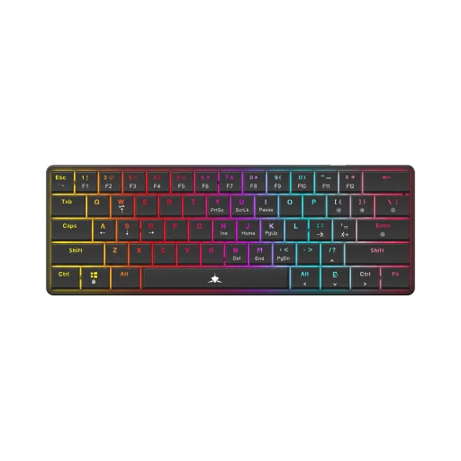 White Shark GK-006121 Nagamaki Black mechanikus gamer billentyűzet / US - Blue SW - 1