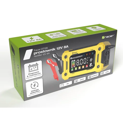 Tracer 47777 DT128 usmerňovač 12V 8A diagnostická a údržbová nabíjačka - 5
