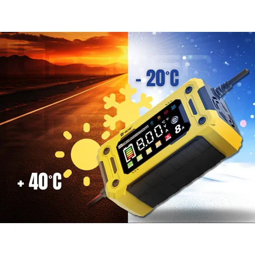 Tracer 47777 DT128 usmerňovač 12V 8A diagnostická a údržbová nabíjačka - 8