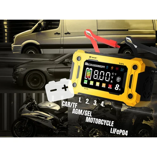 Tracer 47777 DT128 usmerňovač 12V 8A diagnostická a údržbová nabíjačka - 10