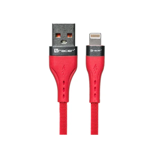 Tracer 47492 USB A - Lightning M/M 1 m kábel červený - 2