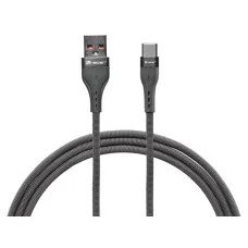 Tracer 47487 USB-A - Type-C samec/samec 1 m sivý kábel