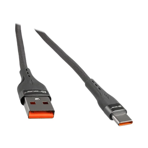 Tracer 47487 USB-A - Type-C samec/samec 1 m sivý kábel - 3