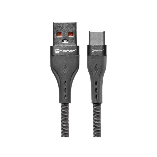 Tracer 47487 USB-A - Type-C apa/apa 1 m szürke kábel - 2