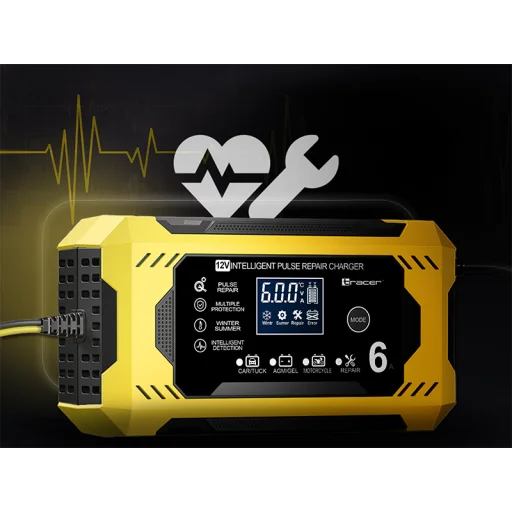 Tracer 47776 DT126 usmerňovač 12V 6A diagnostická a údržbová nabíjačka batérií - 8