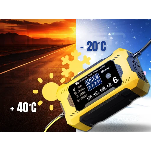Tracer 47776 DT126 usmerňovač 12V 6A diagnostická a údržbová nabíjačka batérií - 10