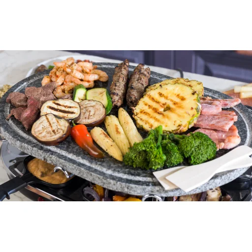 Giles & Posner EK1872GV2VDE stolný raclette gril s kamennou doskou - 5