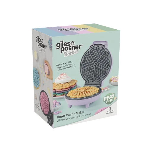 Giles & Posner EK6701GSPPVDE vaflovač v tvare srdca - 19