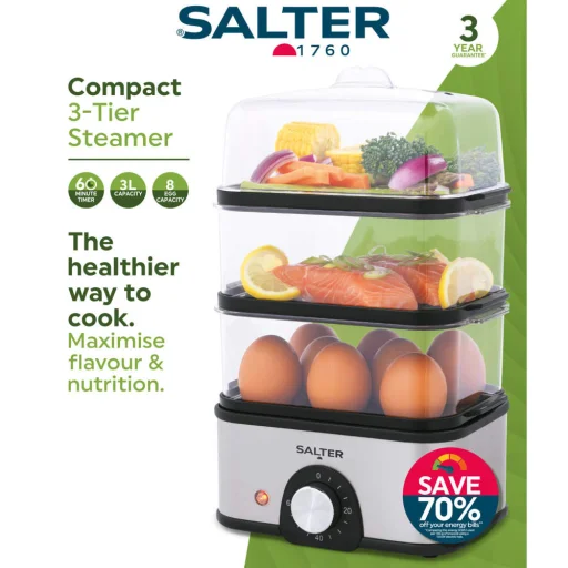Salter EK5885VDE Compact 3 szintes pároló - 8