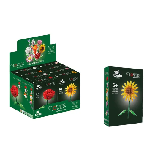 Koala Games G2672 Flowers Blocks 3D építőjáték (vegyes szín) - 4