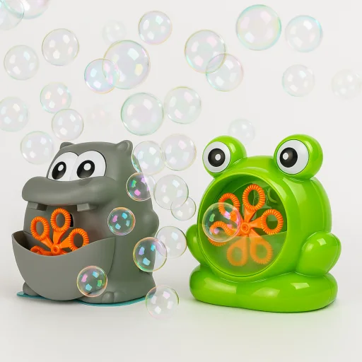 Koala Games G2495 Bublifukový stroj žaba a hroch (náhodná farba) - 1