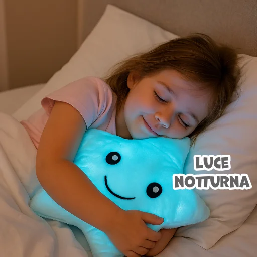 Koala Games G2491 Svietiaci plyšový vankúš hviezda 40 cm (náhodná farba) - 2