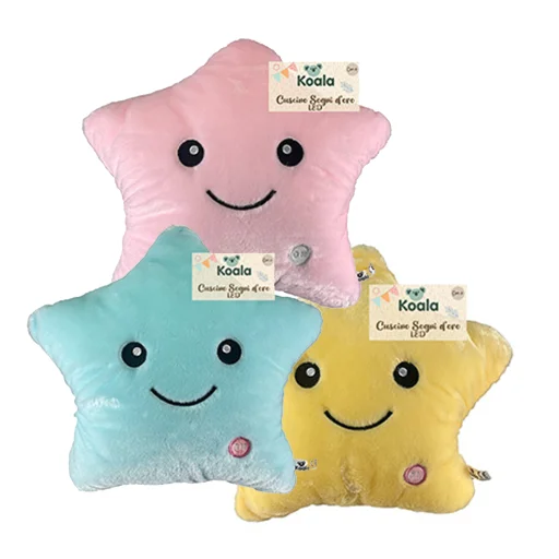 Koala Games G2491 Világító csillag plüsspárna 40 cm (véletlenszerű szín) - 4