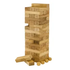 Koala Games G2590 The Magic Wooden Tower 4 v 1 drevená zručnostná hra