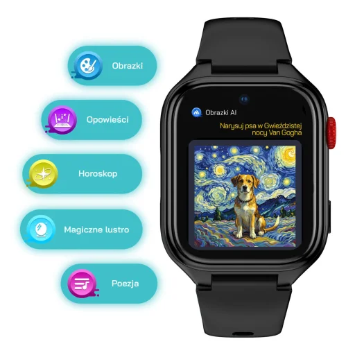 Stelio ST-SWJ102-BK Junior Pro AI 4G čierne smart hodinky - 5