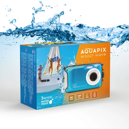 Easypix Aquapix W3027 Wave IceBlue vodotesný fotoaparát - 4