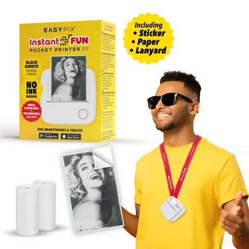 Easypix InstantFUN Pocket Printer P1 10102 mini tlačiareň - 5