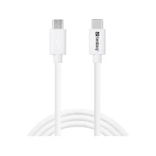 Sandberg 136-74 USB-C > MicroUSB nabíjací kábel 1 m