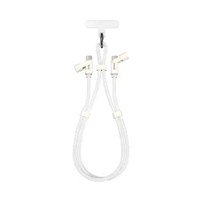Sbox LANYARD WHITE Type-C - Type-C 1,5 m biely kábel